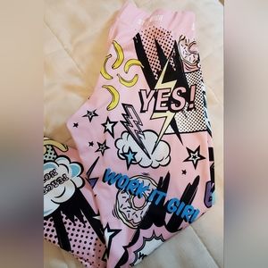 ICE CREAM Womens Leggings, Motivation themed Size Large